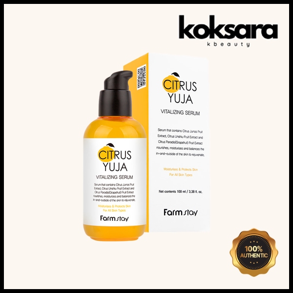Farmstay Citrus Yuja Vitalizing Serum 100ml em Oferta na Shopee