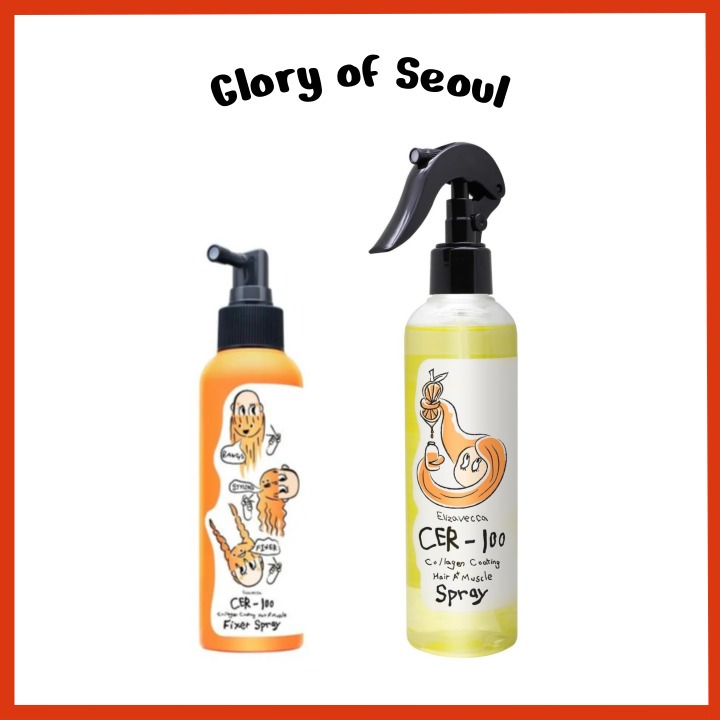 ELIZAVECCA CER-100 Collagen Coating Hair A+ Muscle Fixer Spray 150mL / CER-100 Collagen Coating Hair A+ Muscle Spray 250mL em Oferta na Shopee