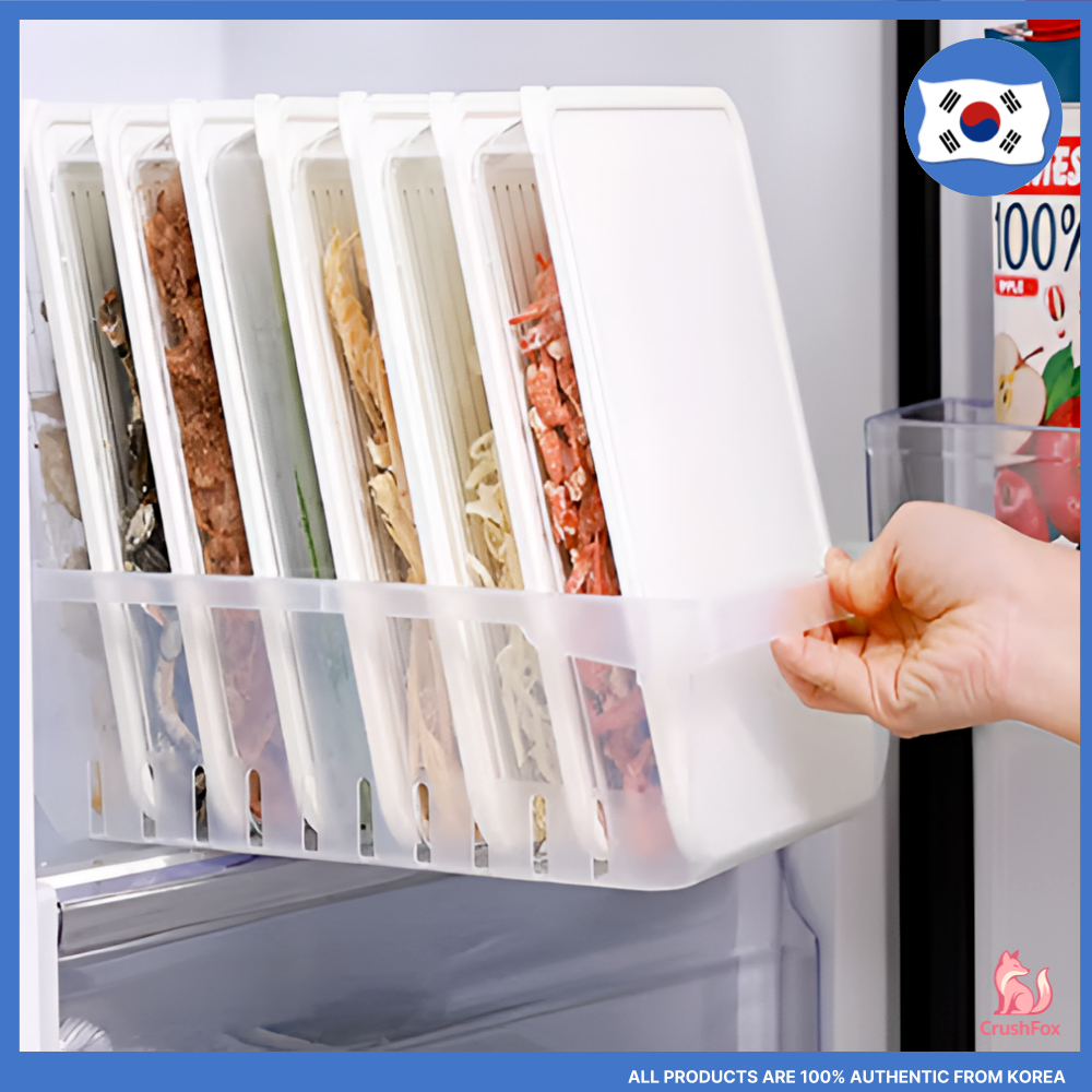 Conjunto Organizador De Geladeira-Recipientes De Armazenamento De Alimentos (730ml/1.6L) + Cesto Com Divisor