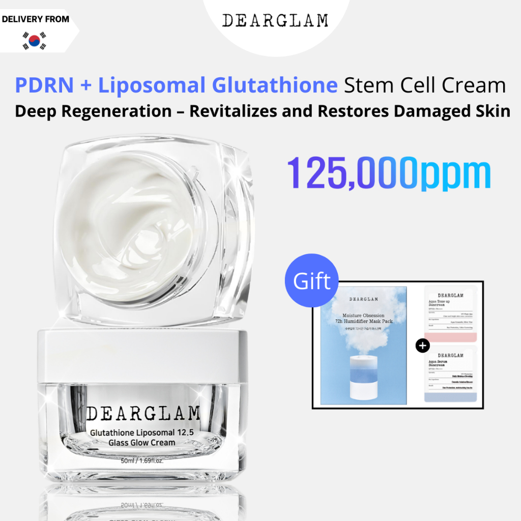 [Dearglam Oficial] Glutationa Lipossomal 12.5 Vidro Brilho Creme 50ml