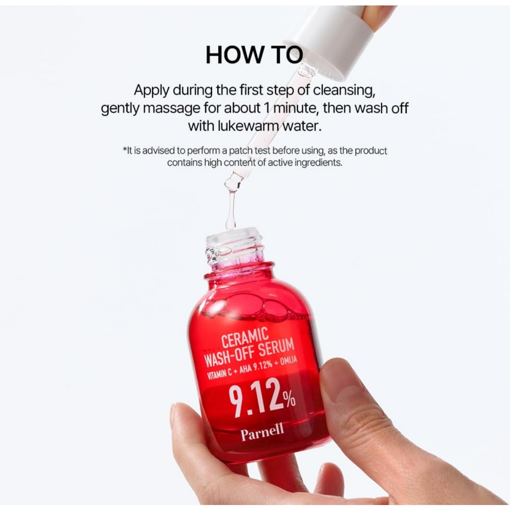 Parnell Serum Collection (6 Types) Ceramic Wash-Off, Cicamanu 92, Calming, Brightening, Moisture, Firming · foto 2