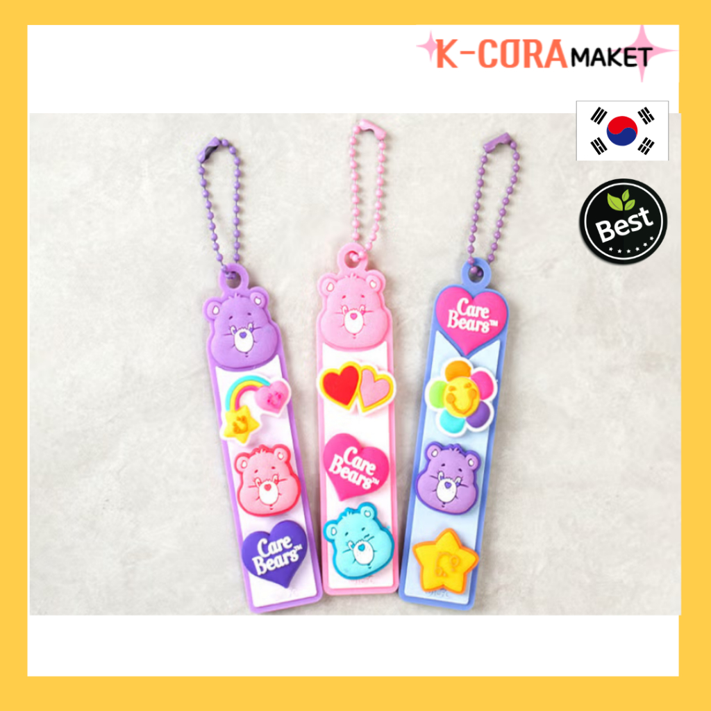 [Daiso Korea] Chaveiro E Amuletos Care Bear Olbitz Para Bolsas , Chaves , Crocs – Fofo !