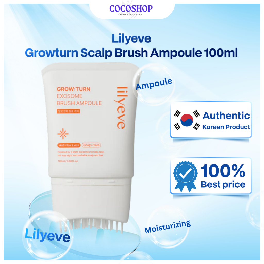 Ampola De Escova Para Couro Cabeludo Lilyeve Growturn 100ml Cuidados Com Os Cabelos Coreanos