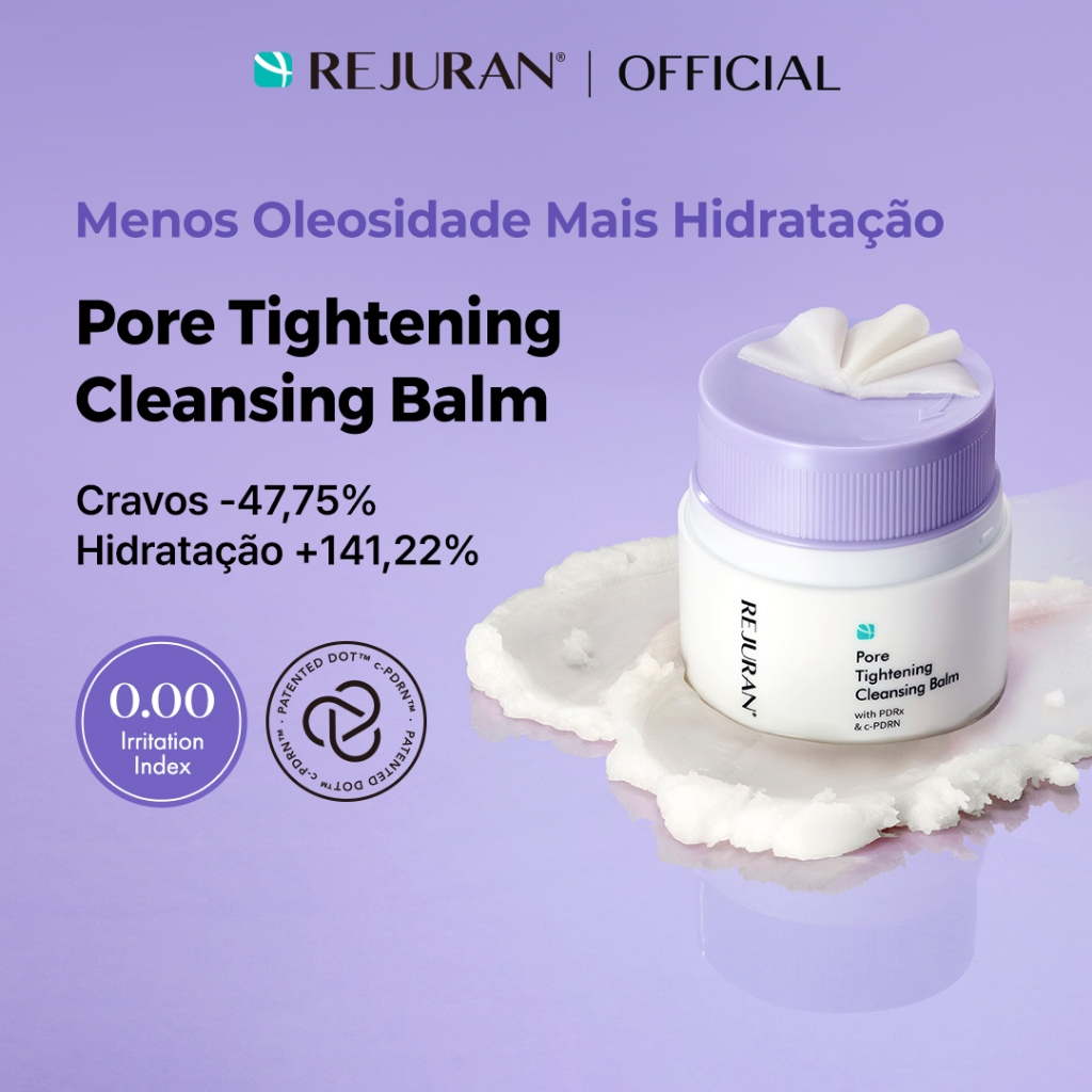 Imagem [REJURAN] Pore Tightening Cleansing Balm 50mL | Limpeza, Controle dos Poros, Hidratação e Remoção de Cravos