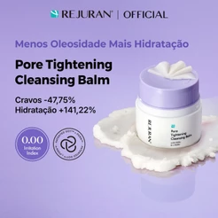 [REJURAN] Pore Tightening Cleansing Balm 50mL | Limpeza, Controle dos Poros, Hidratação e Remoção de Cravos
