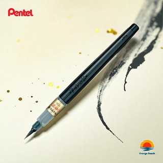 Pentel Fude Pincel XFL2 Series/6 Tipos de Ponta do Largo ao Extra Fino + Cartucho/Japao