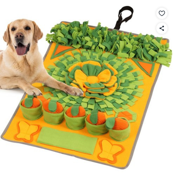 Cão Cenoura Fazenda Snuffle Esteira Grande Interativo Nosework Cobertor Brinquedo 1PC Pet IQ Treinamento Tratar Quebra-C