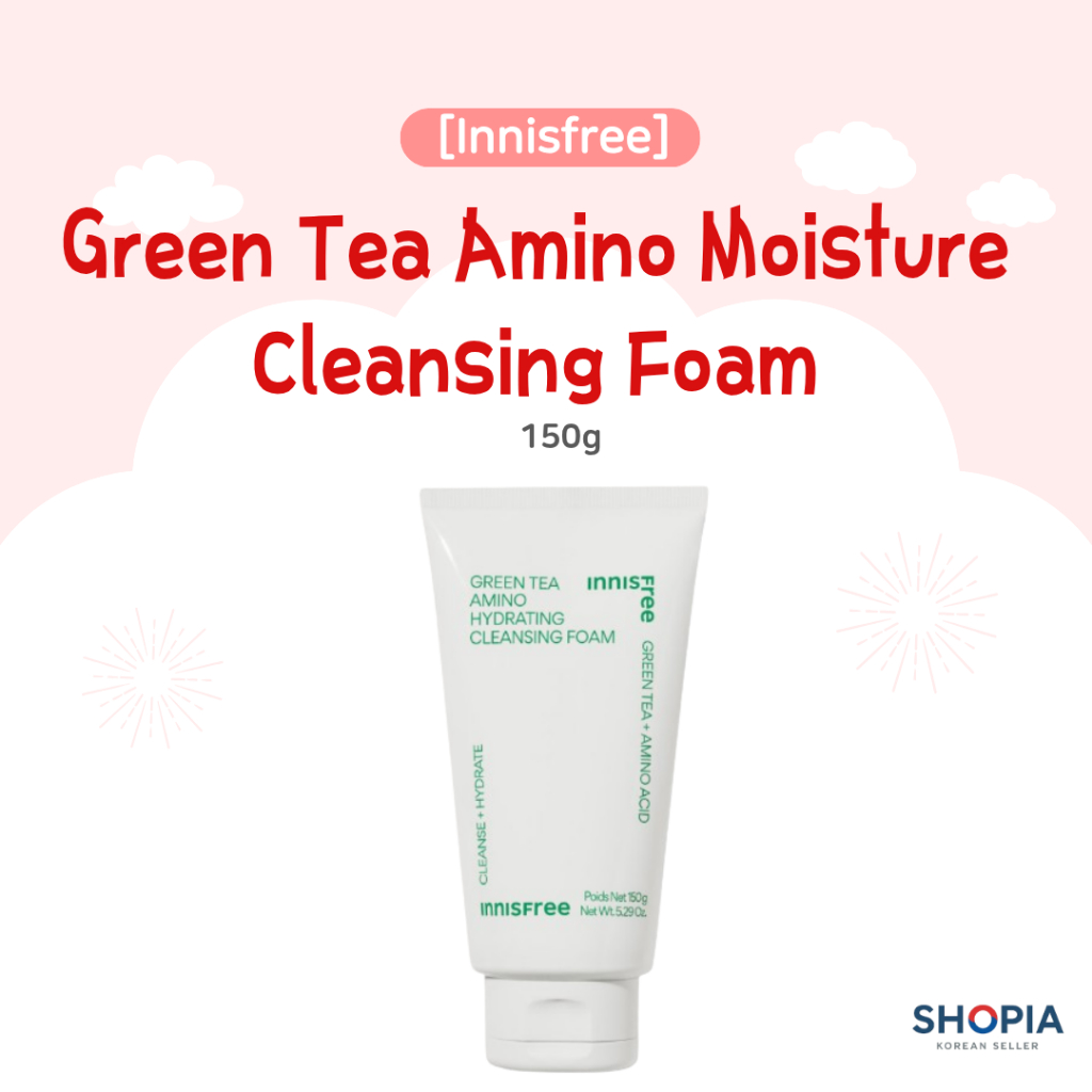 [Innisfree] Espuma De Limpeza Hidratante Amino Chá Verde 150g