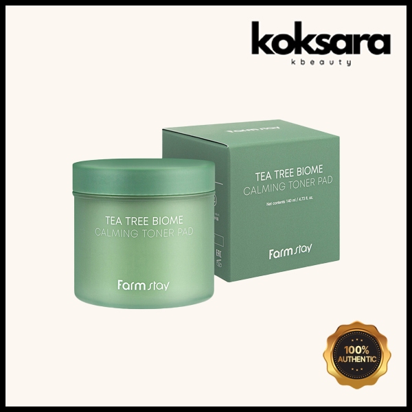 Farmstay Tea Tree Biome Calming Toner Pad 140ml