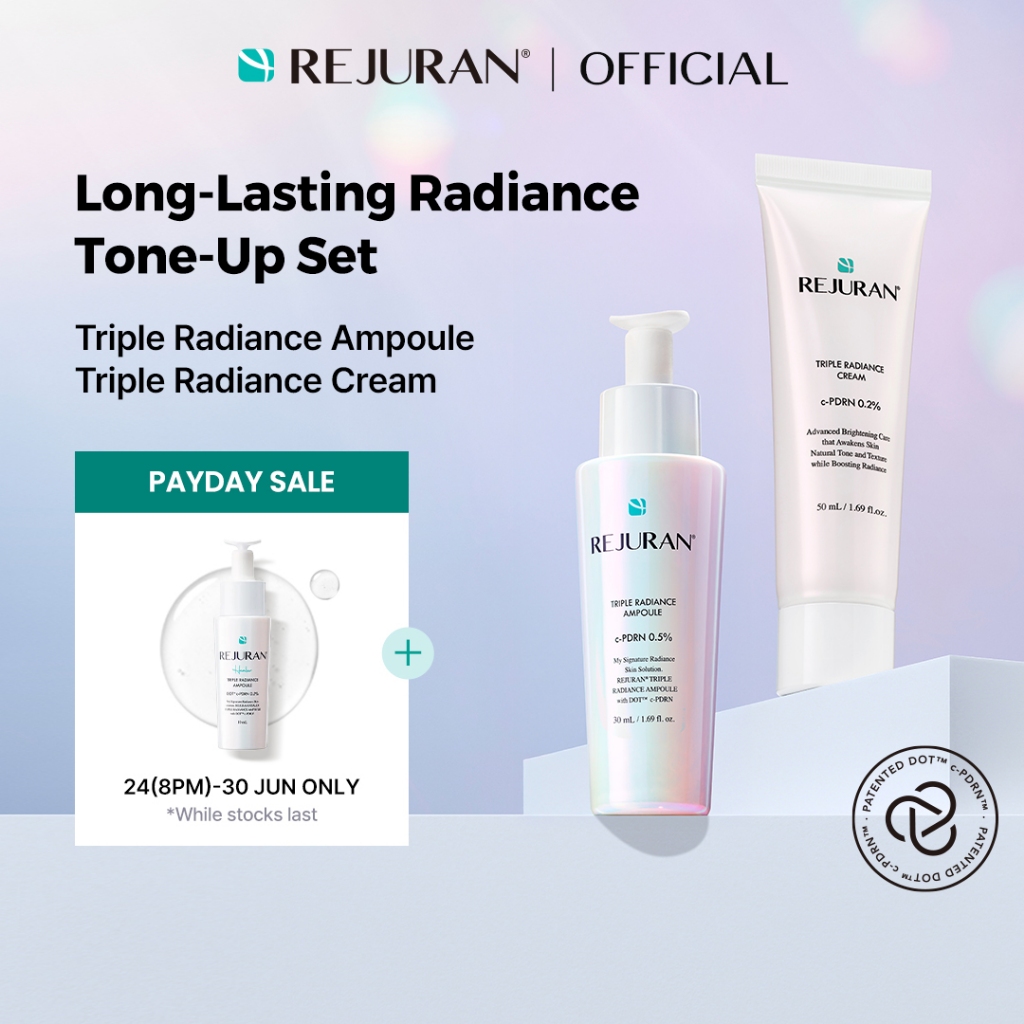 Imagem [REJURAN] Kit Glow Radiante (Sérum Radiance 30mL + Creme 50mL)
