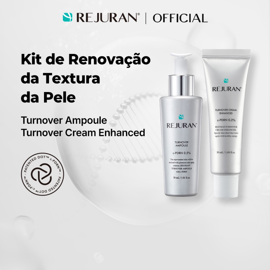 Imagem [REJURAN] Kit Renovação da Textura da Pele (Sérum Turnover 30mL + Turnover Cream Enhanced 50mL)