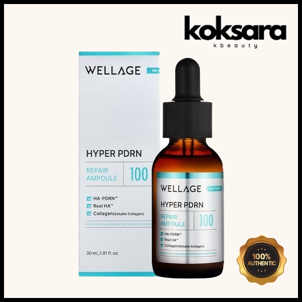 Wellage Hyper PDRN Repair Ampoule 30ml em Oferta na Shopee