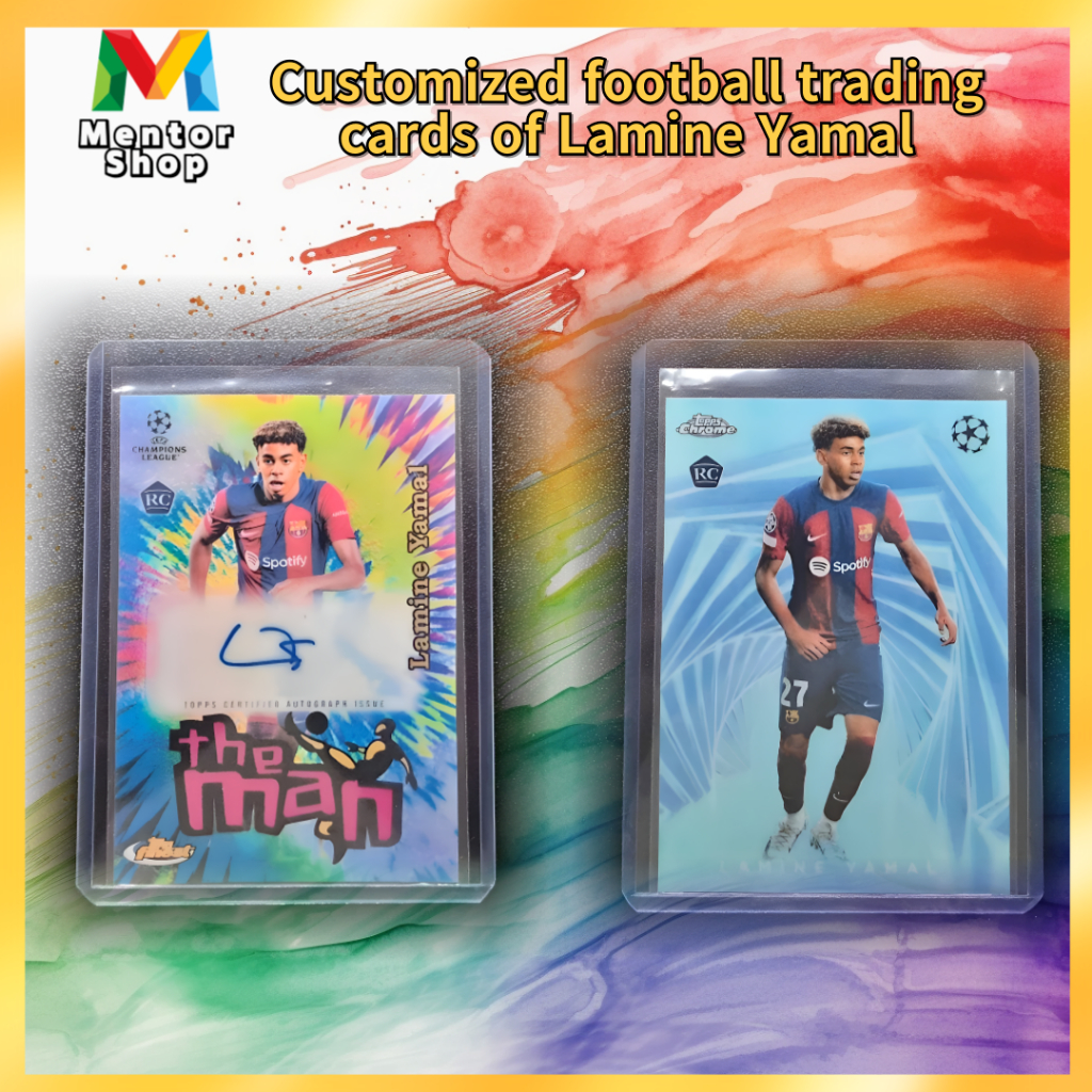 [Loja Mentor] ✨ Barcelona's Future Star Lamina Yamal-Conjunto De Cartões Facsimile Autógrafo E Rookie ! Um Item Obrigatório Para Fãs Verdadeiros