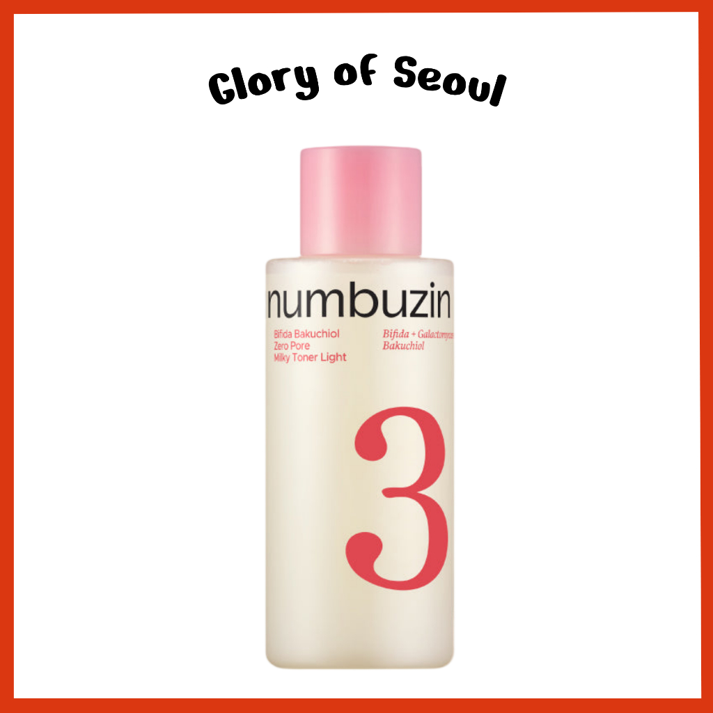 NUMBUZIN No . 3 Bifida Bakuchiol Zero Pore Milky Toner Light , 200mL