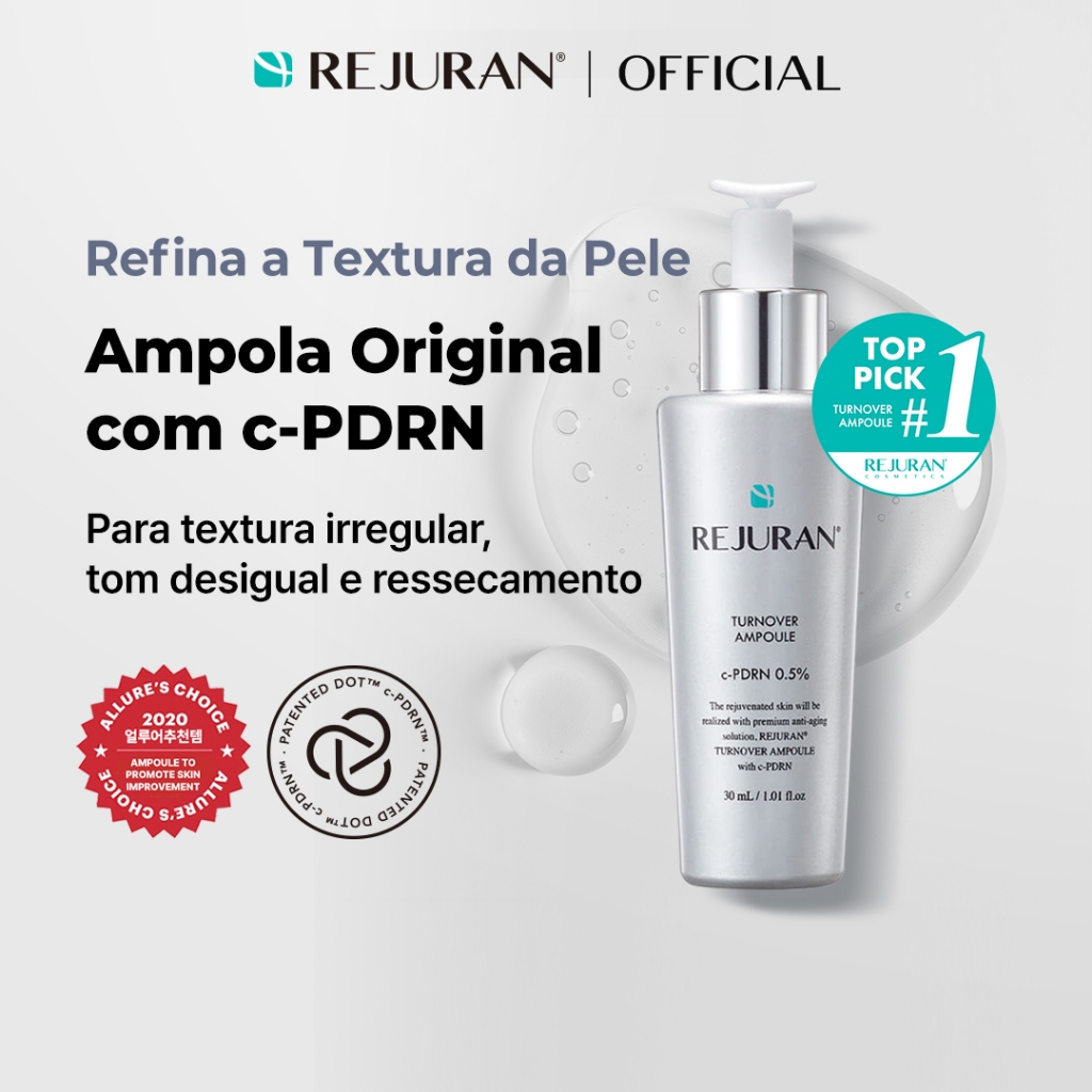 Imagem [REJURAN] Turnover Ampoule 30mL / 50mL | Textura da Pele, Ação Calmante, Clareamento e Luminosidade
