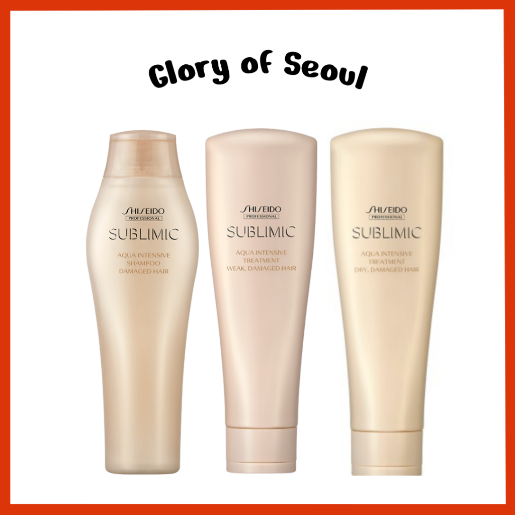 [New] SHISEIDO Professional Sublimic Aqua Intensive Shampoo / Treatment  250ml, 3TYPES em Oferta na Shopee