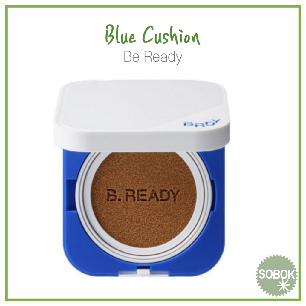 [Be Ready] B.Ready Blue Cushion SPF 34 PA++ 15g Almofada De Fundação Pronta