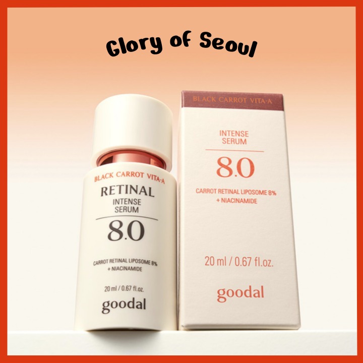 [Novo] GOODAL Black Cenoura VITA-A Retinol Sérum Intenso 8.0 , 20mL em Oferta na Shopee
