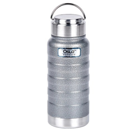 OSLO Outback Copo De Vácuo 500ml Garrafa De Água Isolada De Aço Inoxidável Acampamento Viagem Caneca De Café Cinza Verme