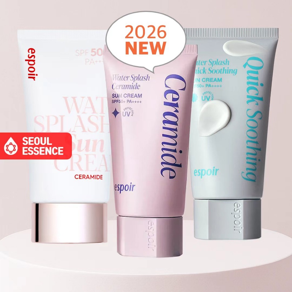 ESPOIR Water Splash Creme Solar Ceramida/Fresh Cica 60ml-Barreira De Umidade/Gel Protetor , Brilho Interno Tonificante