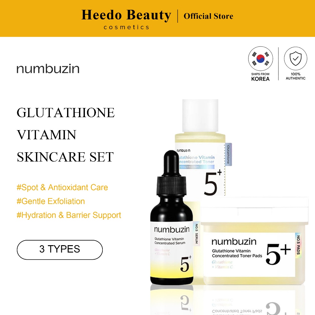 [Numbuzin] Combo Super Glutationa-Soro Vitamínico no5 + + Almofada Concentrada