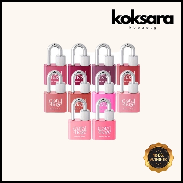 Coral Haze Glowlock Jelly Tint 14 types + Glitter