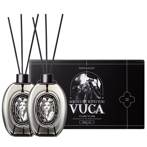 Conjunto De Presente Difusor VUCA Scent Classic De Grande Capacidade 510ml (2 Frascos) | Coleção Elegante De Fragrâncias Para Casa