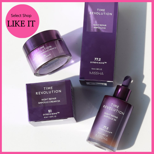 MISSHA Time Revolution Night Repair 5X Ampoule, Cream, Stick | Shipping from Korea | Korea Beauty