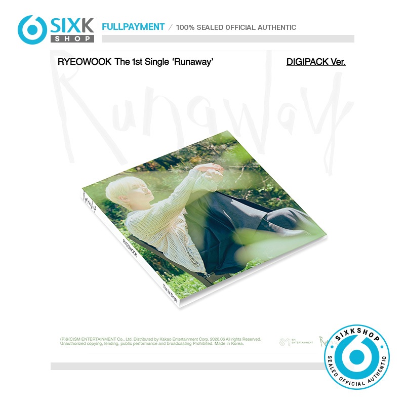 SIXKSHOP✨ SUPER JUNIOR-RYEOWOOK The 1st Single "Runaway"