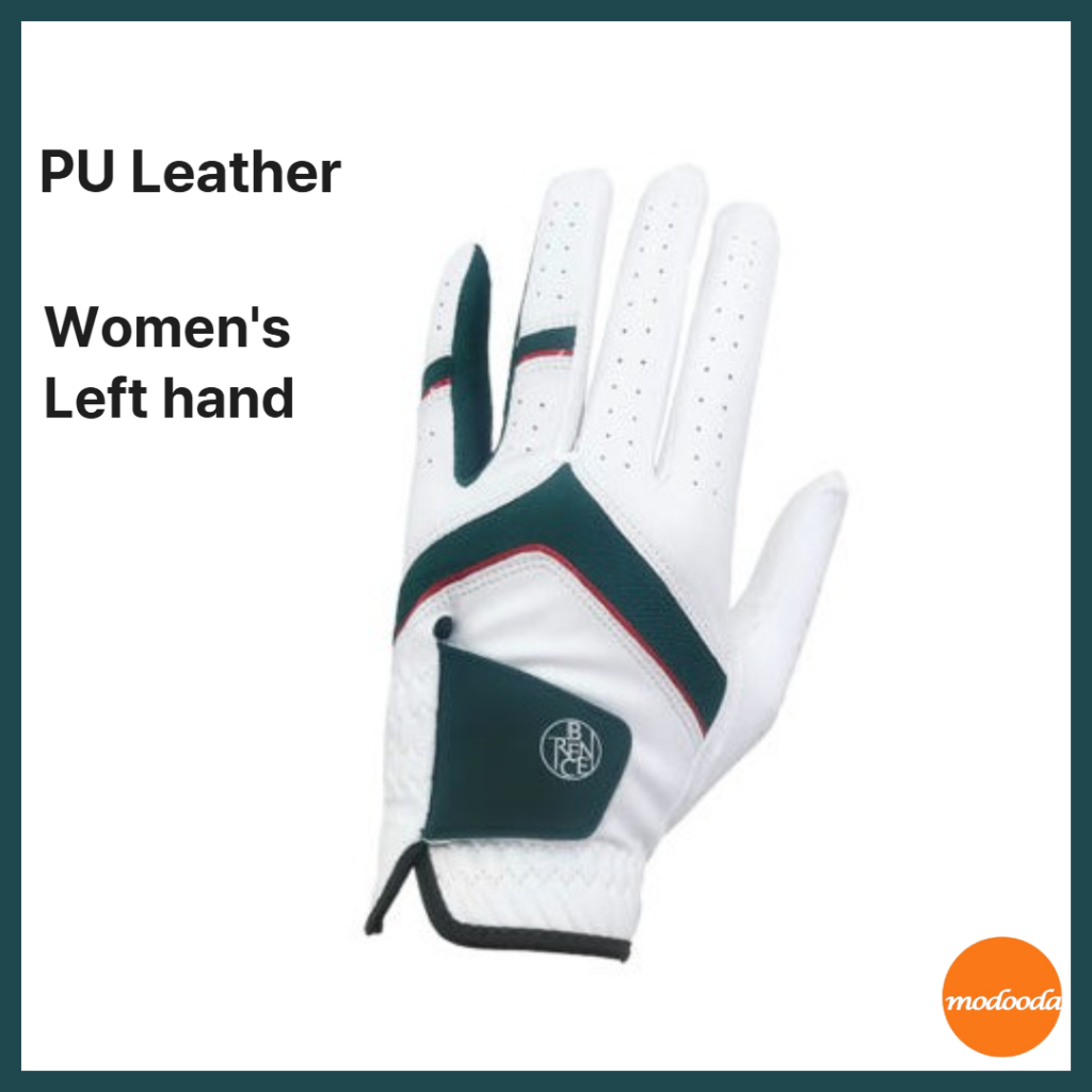 [BRENCE] Luva De Golfe Feminina Vívida De Couro Sintético Coreano (⭐ Mão Esquerda)