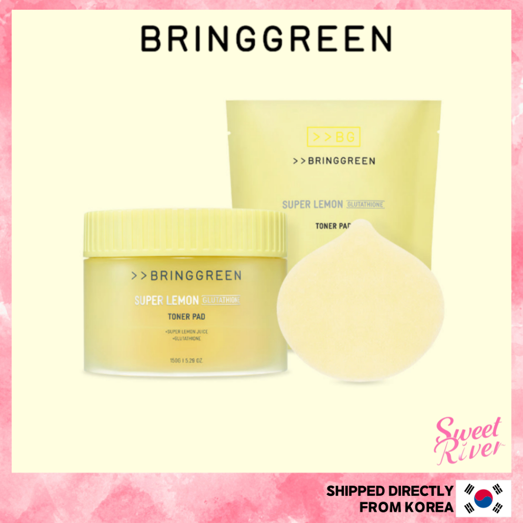 [BRING GREEN] Almofada De Toner Super Limão Glutationa 90 Almofadas + Conjunto De Recarga De