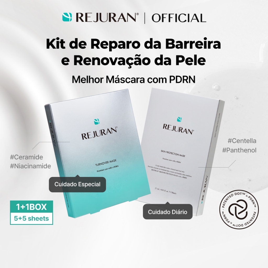 Imagem [REJURAN] Kit Renovação da Pele & Fortalecimento da Barreira Cutânea (Máscara Turnover + Máscara Skin Protection)