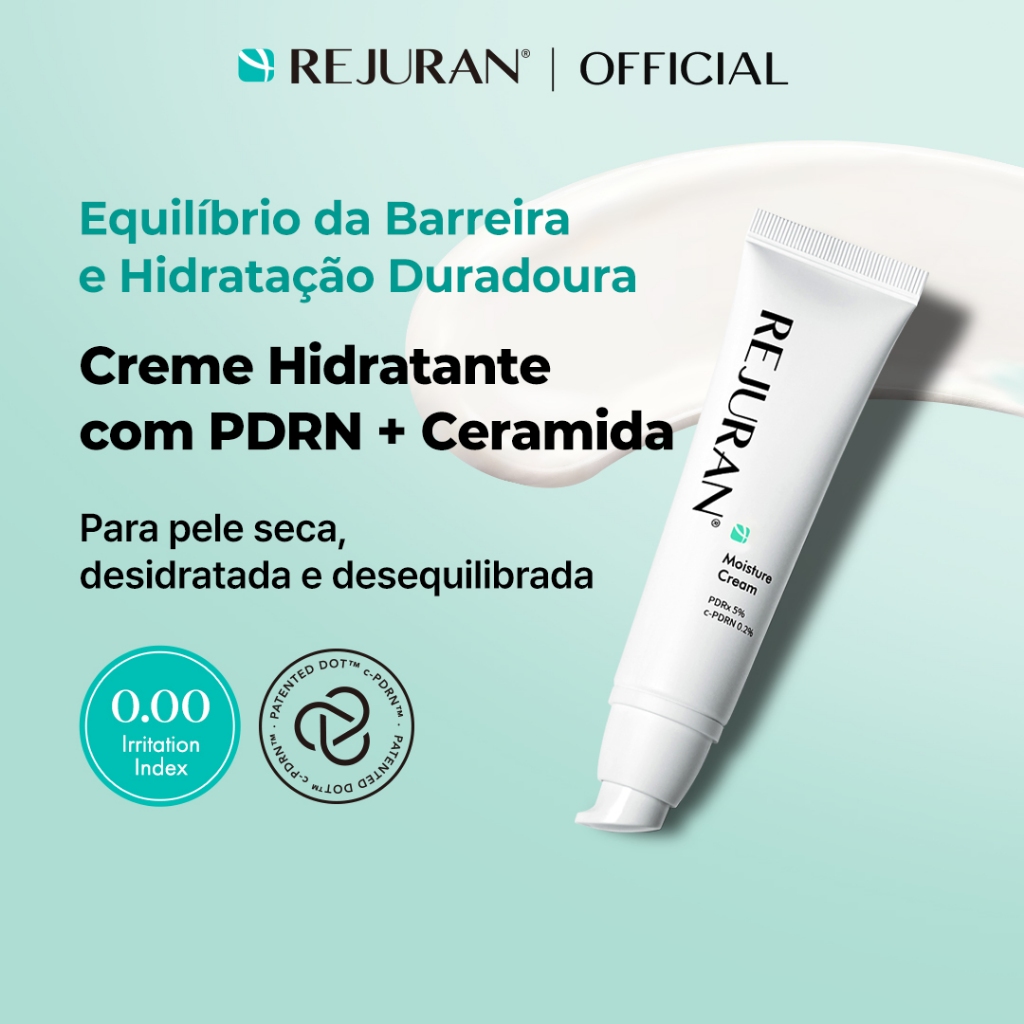 Imagem [REJURAN] Moisture Cream 60g | Hidratação, Fortalecimento da Barreira Cutânea e Hidratação Prolongada