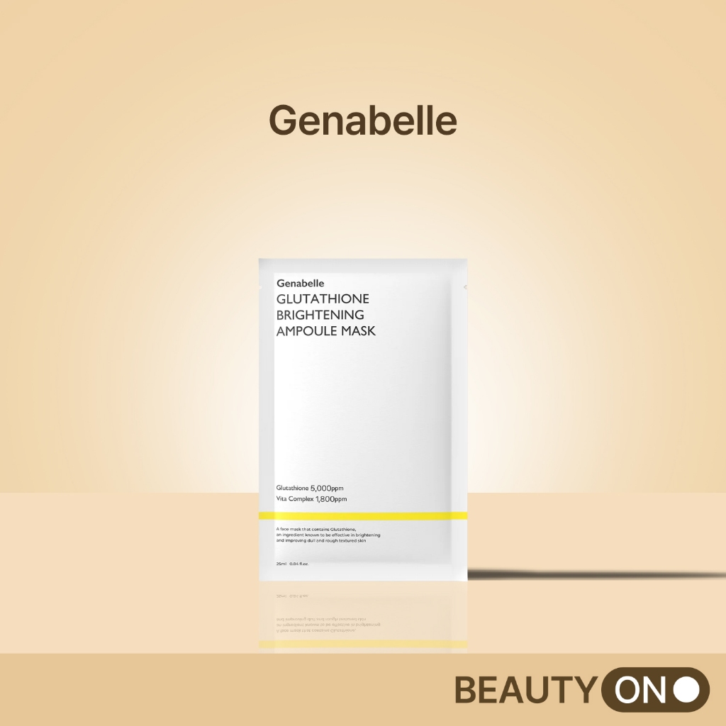 [Genabelle] Máscara Ampola Iluminadora De Glutationa 25ml x 5ea | 5.000ppm , Radiance & Spot Care , Complexo Vitamina ,