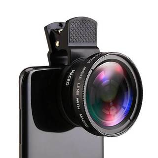 0.45X 49UV Super Grande Angular 2 Em 1 Profissional HD Kit De Lente De Câmera De Celular Móvel DSLR Para Esportes Acampa