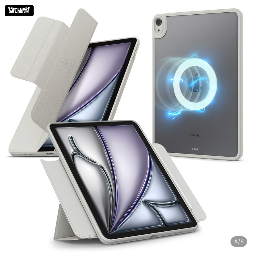Spigen-Compatível Com iPad Air 11 Polegadas M4 M2 M3 Case , Capa Inteligente Mag