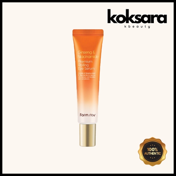 Farmstay Ginseng & Niacinamide Premium Rolling Eye Serum 25ml em Oferta na Shopee