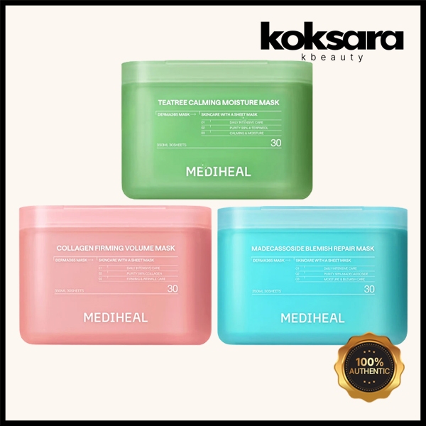 mediheal derma365 mask 30sheets 350ml 3types