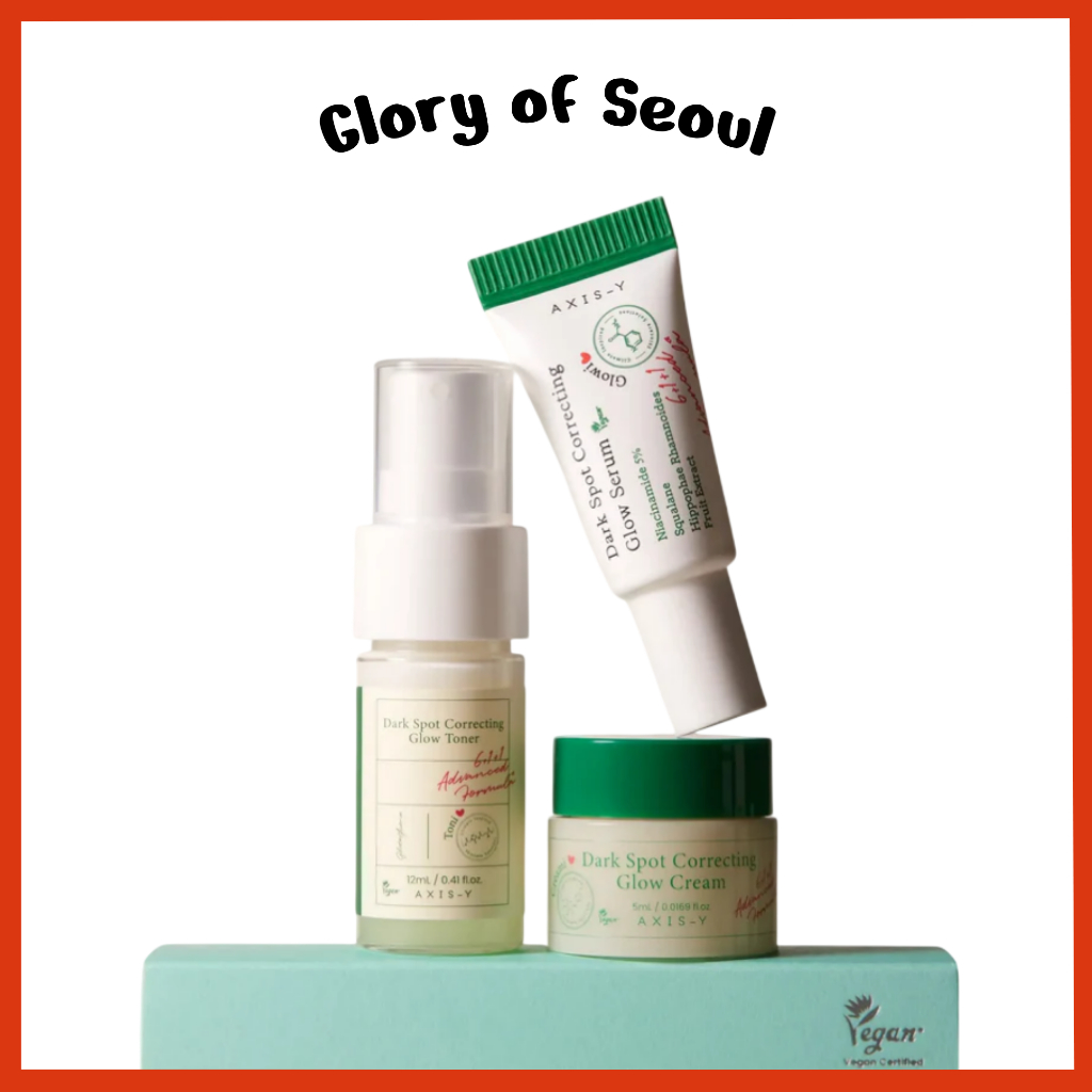 AXIS-Y The Mini Glow Trio Set ( Glow Serum 5ml, Toner 12ml, Cream 5ml )