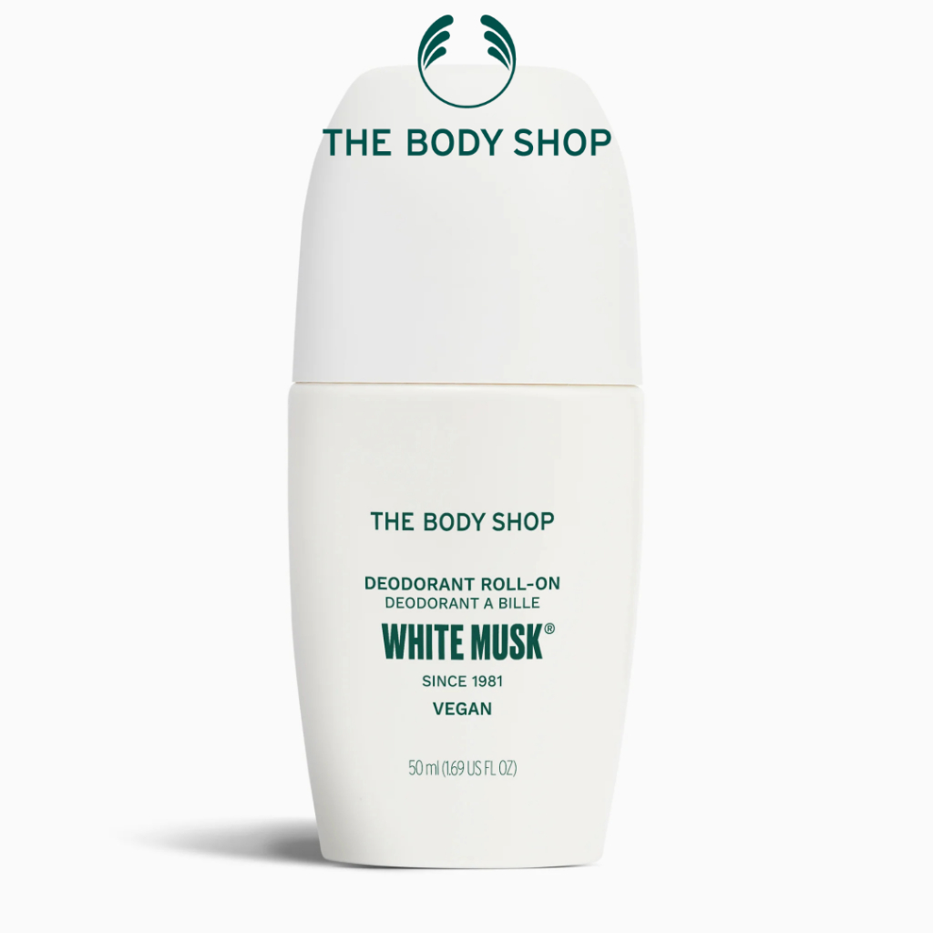 THE BODY SHOP Desodorante Roll-On White Musk 50ml Fragrância Musk Icônica Frescor Antitranspirante