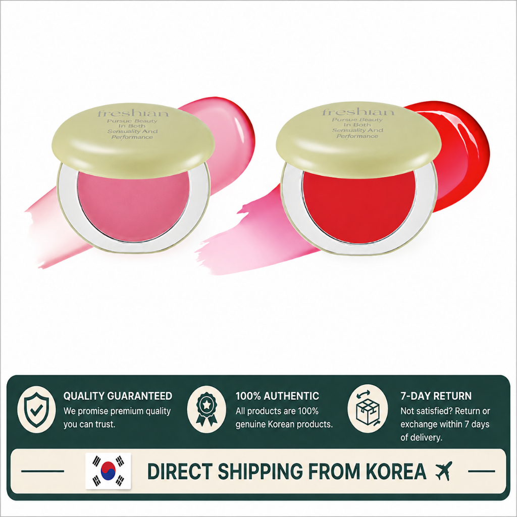 freshian] Blush Creme Tipo Ovo 5g Maquiagem Coreana Brilho Natural Cor Bochecha
