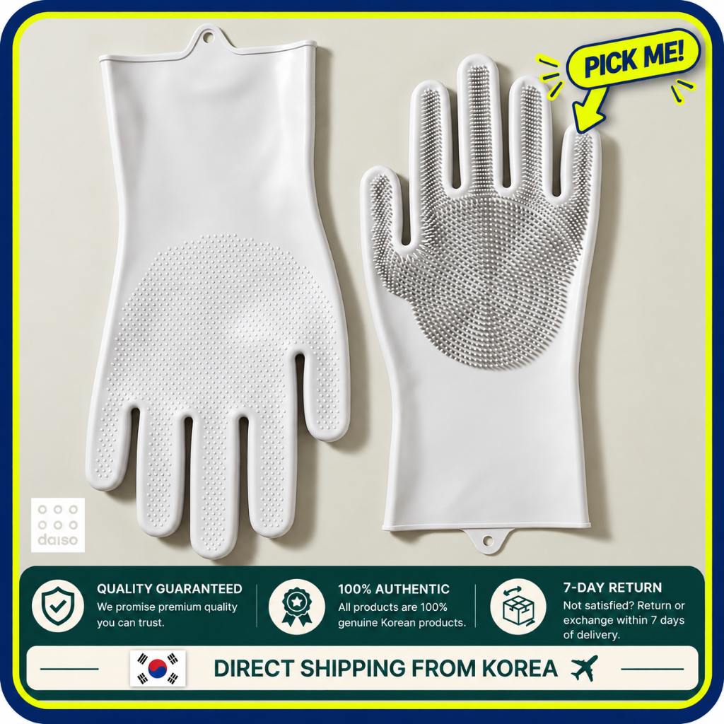 Luva de Silicone para Lavar Louça Dupla Face Cozinha 1 Peça