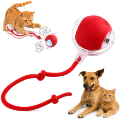 Bola Interativa Elétrica para Gatos e Cachorros | Brinquedo Automático que se Movimenta Sozinho