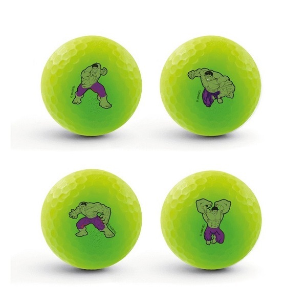 [Volvik] Bolas De Golfe De 3 Peças Marvel Hulk Vivid , Pacote Com 12 Distância Suaves Verdes Foscas [Direto Da Coreia]