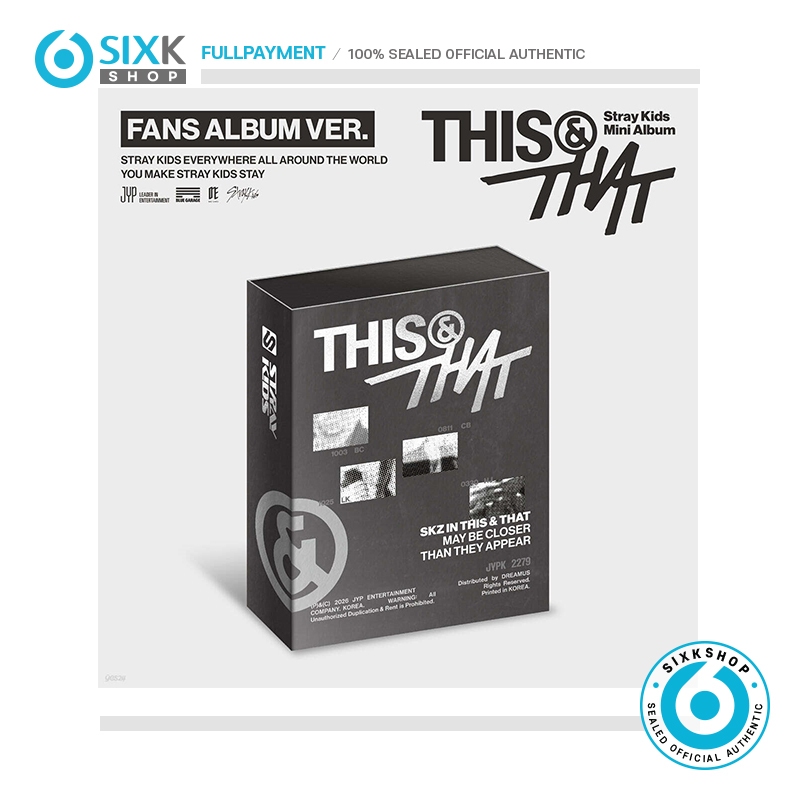SIXKSHOP✨STRAY KIDS 10th Mini Album [THIS & THAT] (FANS ALBUM Ver)