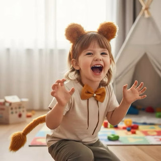 Kit Tiara Leão 3 Peças | Cosplay, Cabelo Maluco, Infantil, Festa Fantasia, Carnaval, Apresentações, Happy Halloween