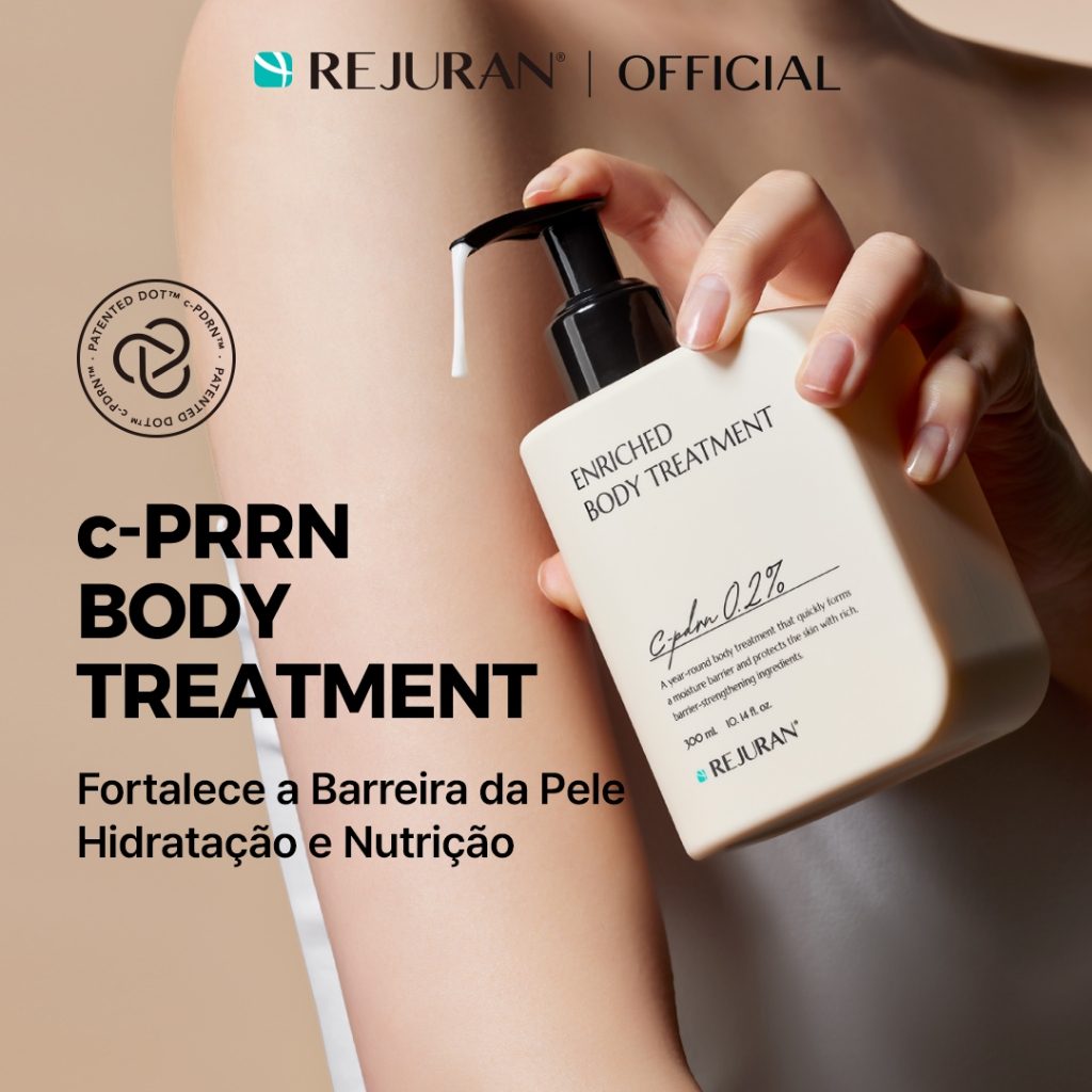 [REJURAN] Enriched Body Treatment 300mL | Cuidado Corporal, Hidratação, Fortalecimento da Barreira Cutânea e Nutrição