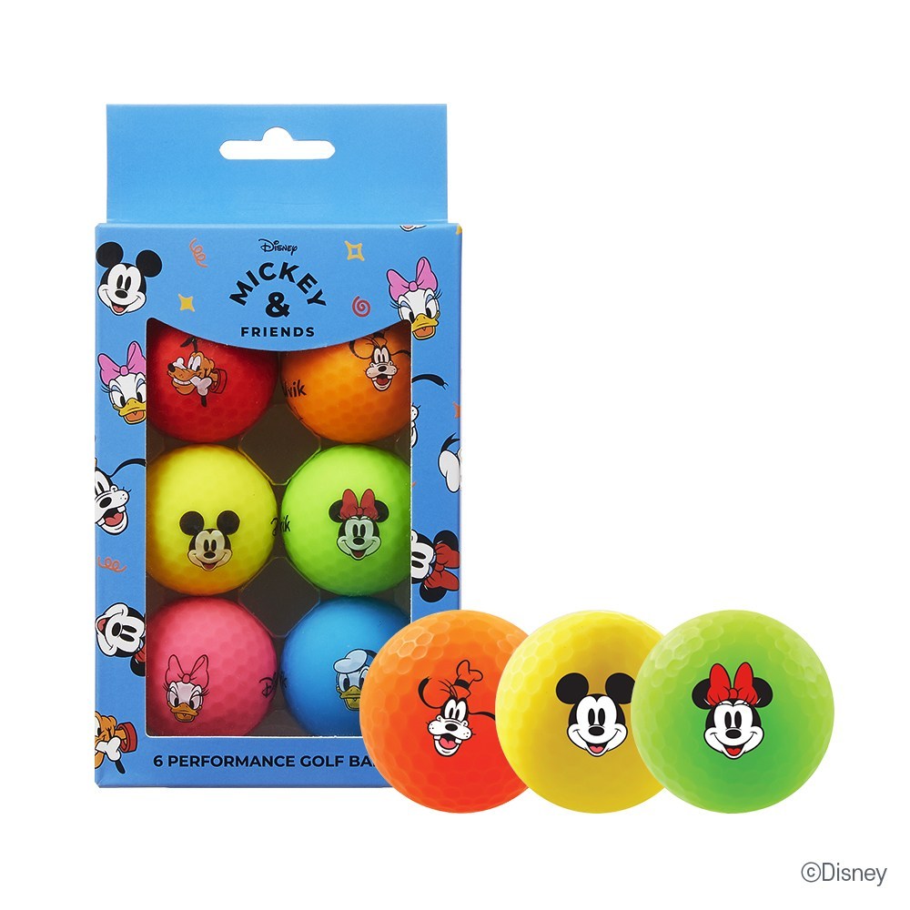 [Volvik] Pacote De Presente De Personagens De Bolas De Golfe Foscas Disney Mickey & Friends [Direto Da Coreia]