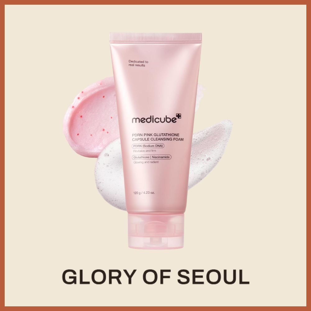 MEDICUBE PDRN Pink Glutathione Capsule Cleansing Foam, 120g