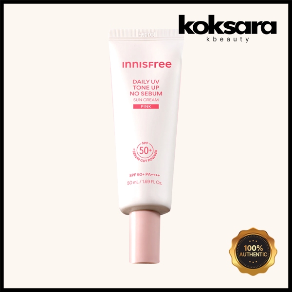 Innisfree Daily UV Tone Up Creme Solar Sem Sebo Rosa 50ML